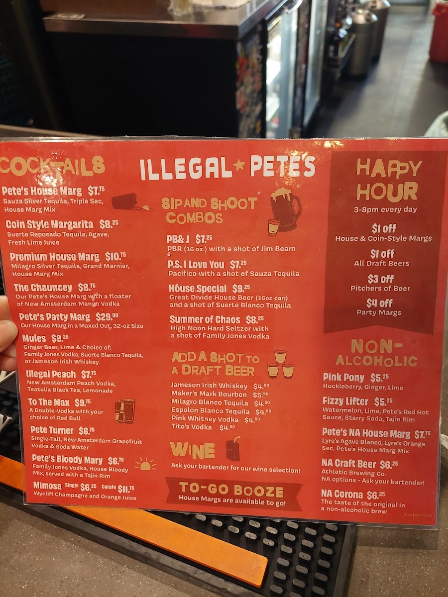 Illegal Pete's Lodo Menu - Image 2